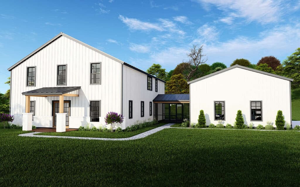 industrial style barndominium